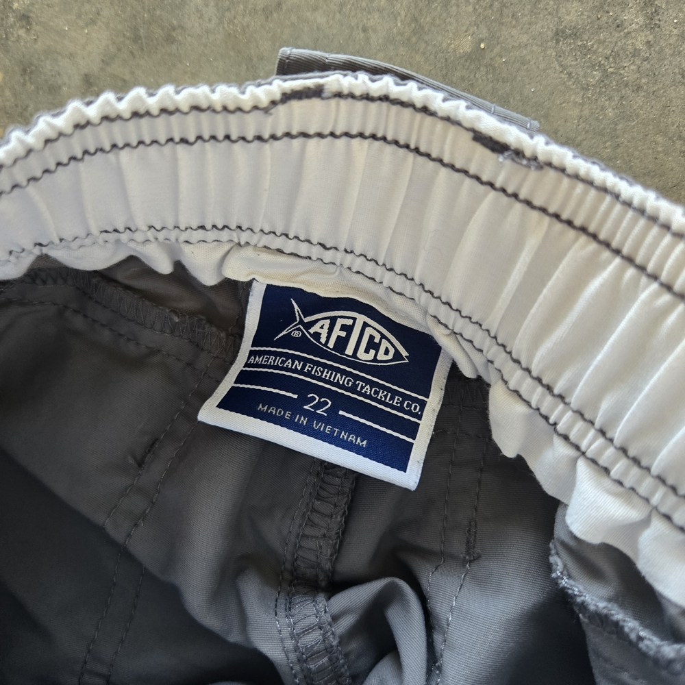 AFTCO Boy's Cargo Shorts in Gray - Picture 3 of 3
